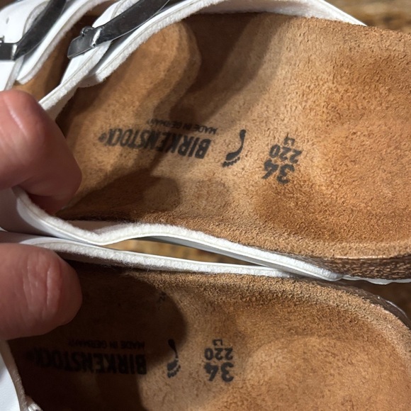 Birkenstock Kids White Double Buckle Sandals - Picture 5 of 5